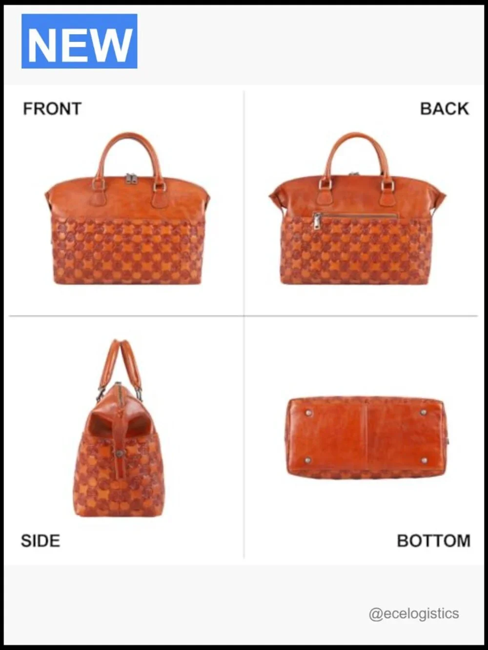 Genuine Leather Satchel Tote Bag Top Handle Crossbody Shoulder Bag